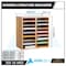 Adiroffice 16-Compartment Wood Adjustable Paper Sorter Literature File Organizer, Medium Oak ADI500-16-MEO - alternate 4